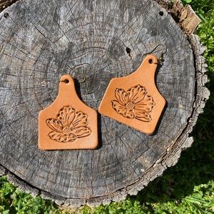 Tooled Leather earrings